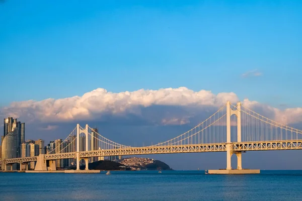 Most Diamond Gwangan Bridge Pusan Korea — Zdjęcie stockowe