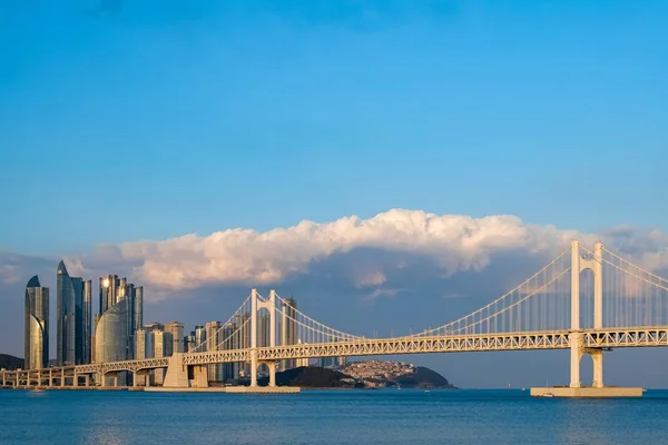 Most Diamond Gwangan Bridge Pusan Korea — Zdjęcie stockowe