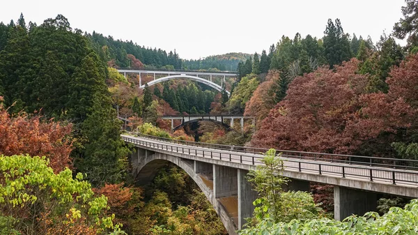 Landscape Tadami Line Fukushima Japan — Stock Photo, Image