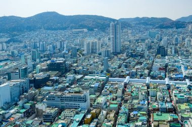 Busan, Kore 'de gökyüzü manzarası