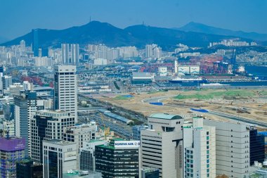 Busan, Kore 'de gökyüzü manzarası