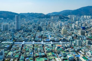 Busan, Kore 'de gökyüzü manzarası