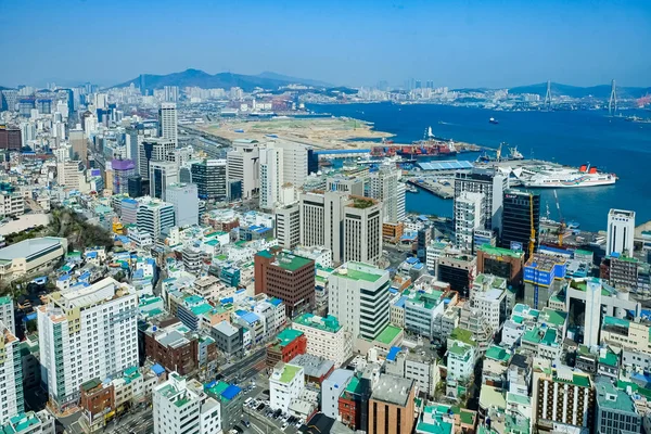 Widok Niebo Pusan Korea — Zdjęcie stockowe