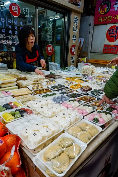 Mercado Mangwon Seul Coréia — Fotografia de Stock