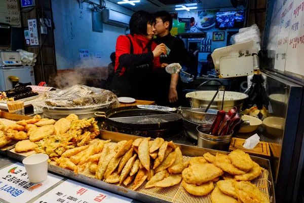 Mercado Mangwon Seul Coréia — Fotografia de Stock