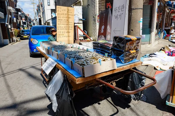 Mercado Mangwon Seul Coréia — Fotografia de Stock