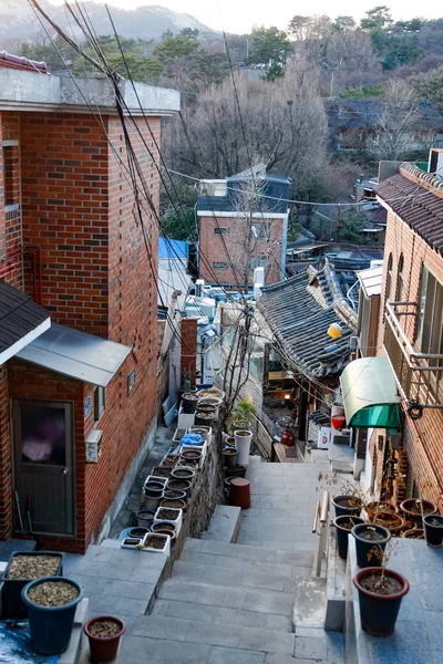 Bukchon Hanok Village Pueblo Tradicional Coreano Seúl Corea — Foto de Stock