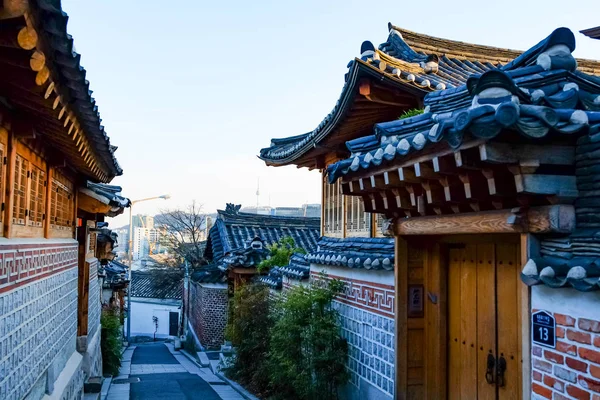 Bukchon Hanok Village Villaggio Tradizionale Coreano Seoul Corea — Foto Stock