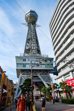 Japonya, Osaka 'daki Shinsekai Market Caddesi..