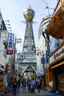 Japonya, Osaka 'daki Shinsekai Market Caddesi..