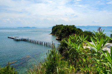 Japonya, Shikoku 'da Naoshima manzarası.