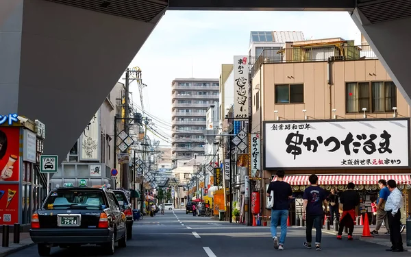 Οδός Shinsekai Market Στην Οσάκα Της Ιαπωνίας — Φωτογραφία Αρχείου