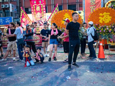 Taipei, Tayvan 'da Tamsui Shing Shuei Yan Kültür Festivali.