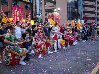 Taipei, Tayvan 'da Tamsui Shing Shuei Yan Kültür Festivali.