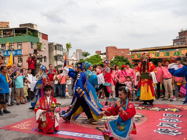 Cultuurfestival Van Tamsui Shing Shuei Yan Taipei Taiwan — Stockfoto