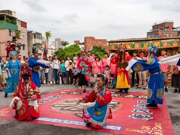 Cultuurfestival Van Tamsui Shing Shuei Yan Taipei Taiwan — Stockfoto