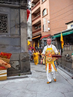 Taipei, Tayvan 'da Tamsui Shing Shuei Yan Kültür Festivali.