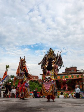 Taipei, Tayvan 'da Tamsui Shing Shuei Yan Kültür Festivali.