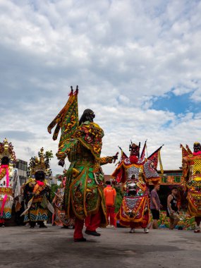 Taipei, Tayvan 'da Tamsui Shing Shuei Yan Kültür Festivali.