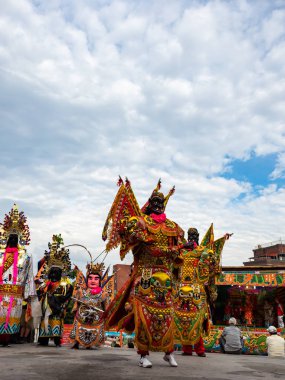 Taipei, Tayvan 'da Tamsui Shing Shuei Yan Kültür Festivali.