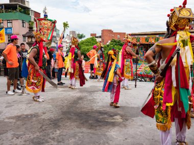 Taipei, Tayvan 'da Tamsui Shing Shuei Yan Kültür Festivali.