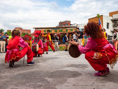 Taipei, Tayvan 'da Tamsui Shing Shuei Yan Kültür Festivali.