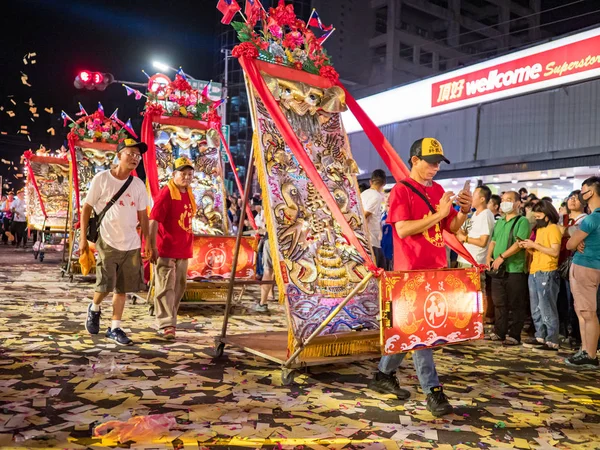 Cultuurfestival Van Tamsui Shing Shuei Yan Taipei Taiwan — Stockfoto