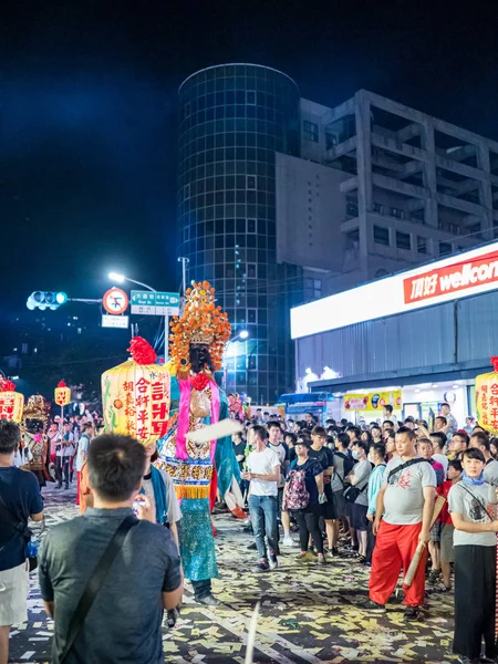 Tamsui Shing Shuei Yan Kulturális Fesztiválja Tajpejben Tajvanon — Stock Fotó