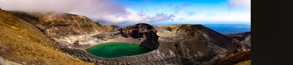 Fachada Del Lago Del Cráter Okama Miyagi Japón —  Fotos de Stock