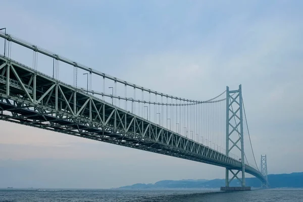 Puente Akashi Kaikyo Kobe Japón — Foto de Stock