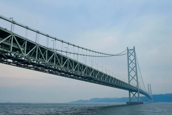 日本神户Akashi Kaikyo桥 — 图库照片