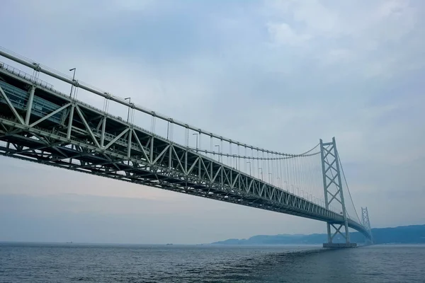 日本神户Akashi Kaikyo桥 — 图库照片
