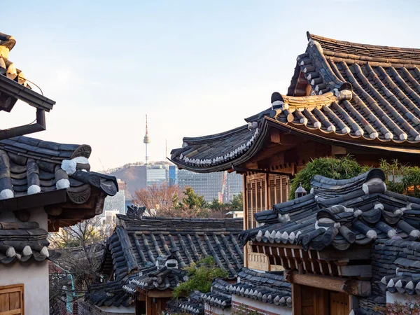 Bukchon Hanok Village Villaggio Tradizionale Coreano Seoul Corea — Foto Stock