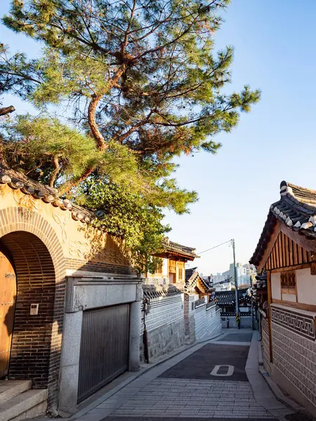 Bukchon Hanok Village Een Koreaans Traditioneel Dorp Seoul Korea — Stockfoto