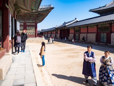 Gyeongbokgung Sarayı Seul, Kore.