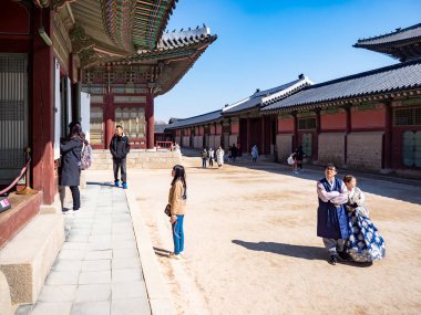 Gyeongbokgung Sarayı Seul, Kore.