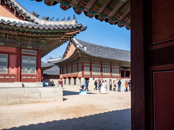 Palacio Gyeongbokgung Seúl Corea — Foto de Stock