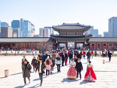 Gyeongbokgung Sarayı Seul, Kore.