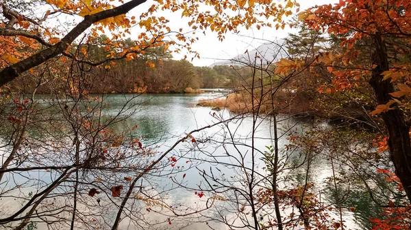 Lago Goshikinuma Fukushima Japão — Fotografia de Stock