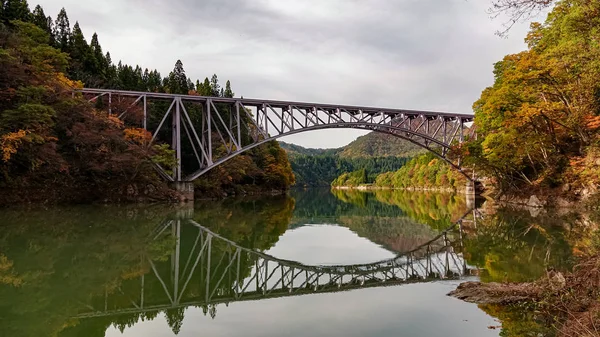 Пейзаж Линии Тадами Фукусиме Япония — стоковое фото