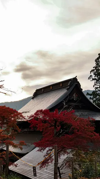 Templo Outono Japão — Fotografia de Stock