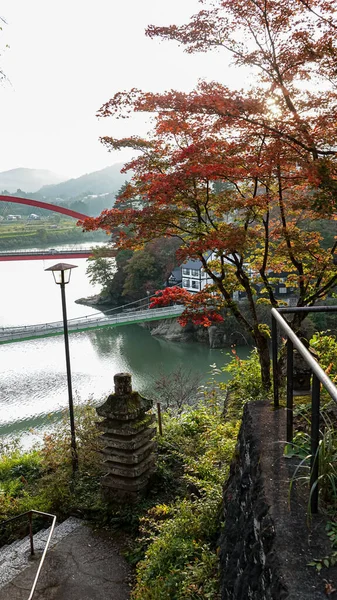 Chrám Podzim Japonsku — Stock fotografie