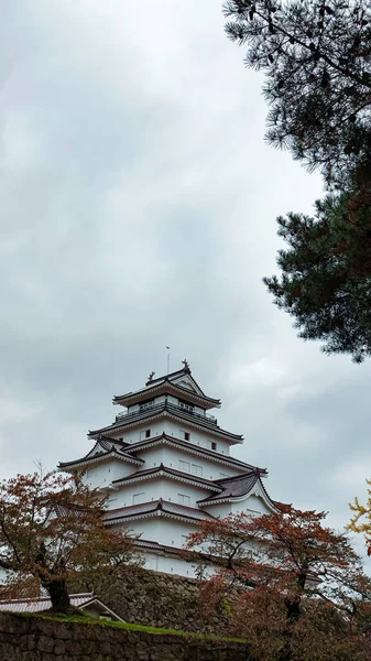 Castelo Aizuwakamatsu Japão — Fotografia de Stock