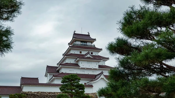 Castillo Aizuwakamatsu Japón — Foto de Stock