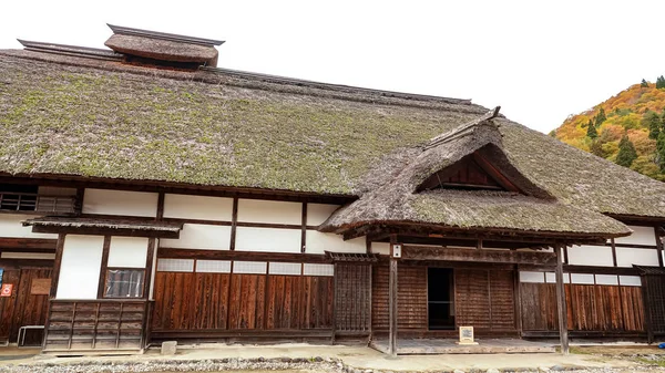 Ulice Ouchijuku Fukušimě Japonsko — Stock fotografie