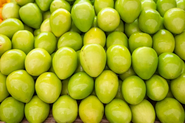 Voorgrond Verse Jujube Ziziphus Jujuba — Stockfoto