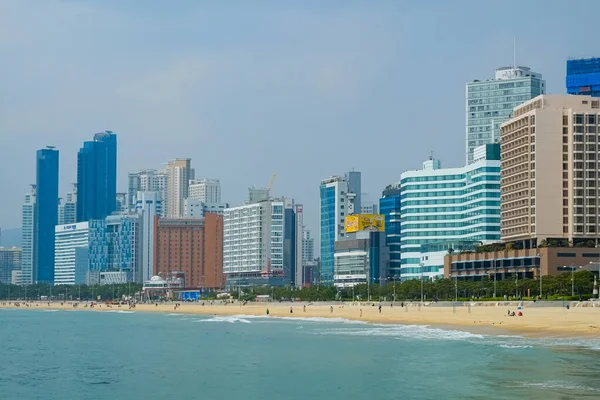 Haeundae Beach Facade Busan Korea — Stock Photo, Image