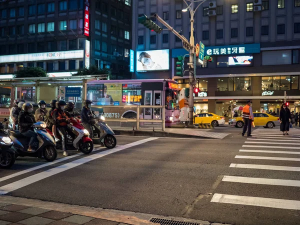 People Wearing Face Mask Taipei Taiwan — Stock Photo, Image