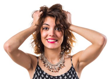 Güzel esmer İspanyol kız