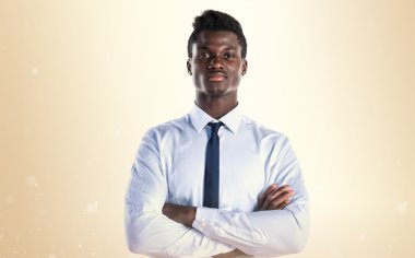 Yakışıklı iş siyah adamı